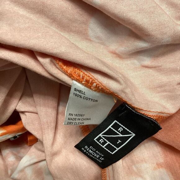 Busayo Collective Orange Ruffle Jumpsuit Women’s Size 6 - Picture 15 of 16